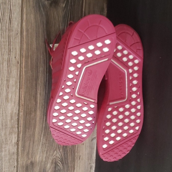 New Adidas NMD Burgundy Red Sneakers Casual Streetwear Everyday Walking Light‎ - Picture 9 of 10